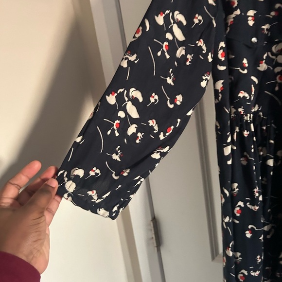 BA&SH Soka Gathered Floral Mini Dress - Picture 5 of 10